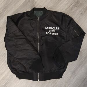 ALF Embroidered Reversible Bomber Jacket